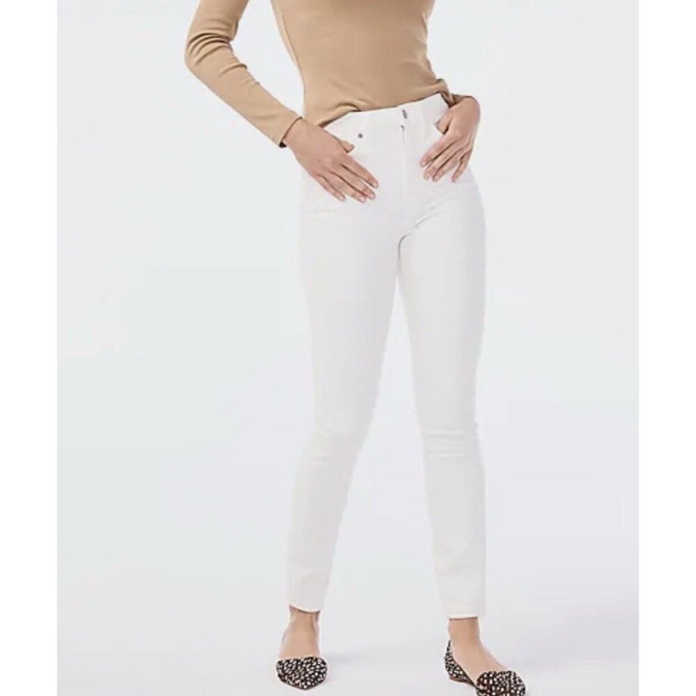 NEW! J. Crew High Rise Skinny Denim Jeans White G1975  SZ 31 - Picture 2 of 11
